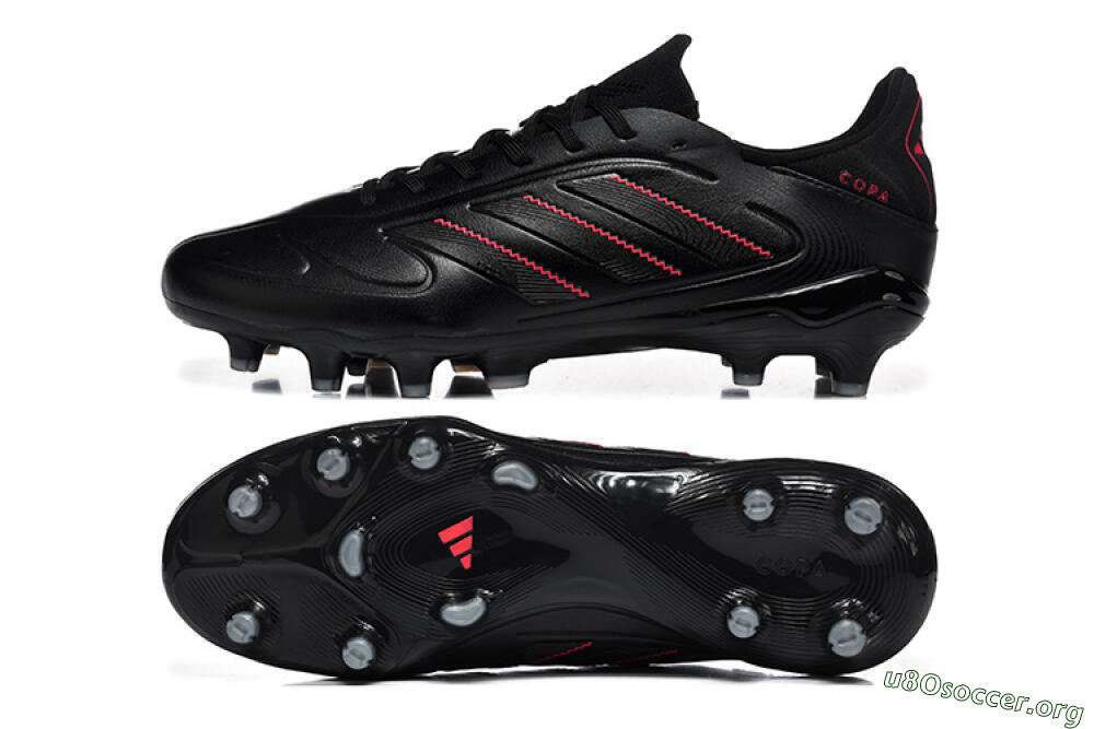 Adidas Copa Pure 2 FG Football Boots - Black/Crimson Burst/Sleek Charcoal 1