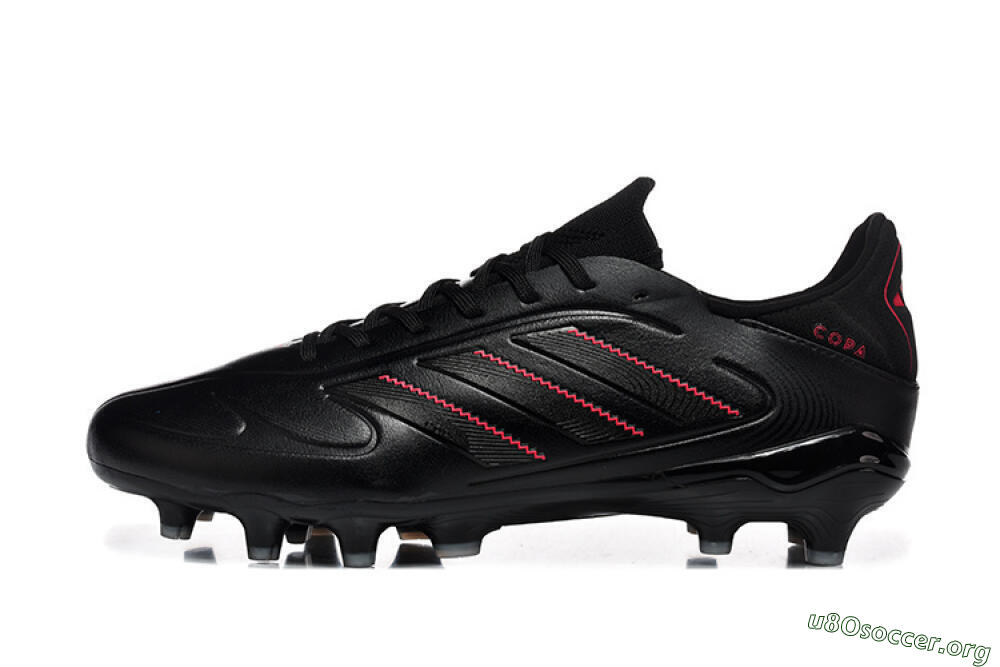 Adidas Copa Pure 2 FG Football Boots - Black/Crimson Burst/Sleek Charcoal 3