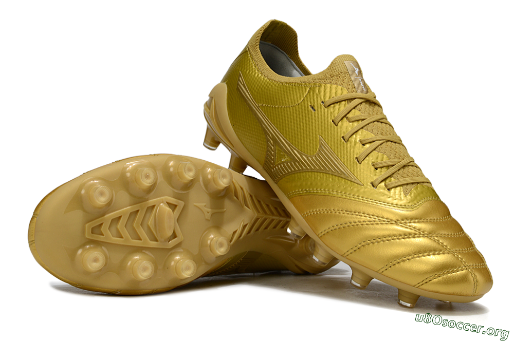 Mizuno Morelia Neo 4 FG Football Boots - Gold/Metallic Gold/Shiny Gold 1