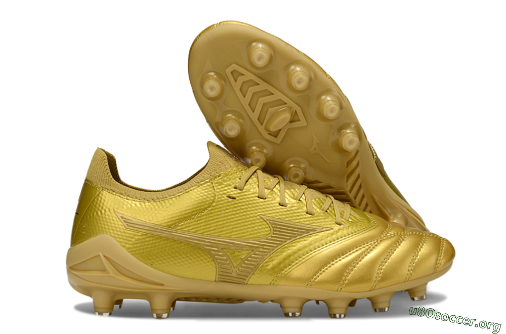 Mizuno Morelia Neo 4 FG Football Boots - Gold/Metallic Gold/Shiny Gold 2