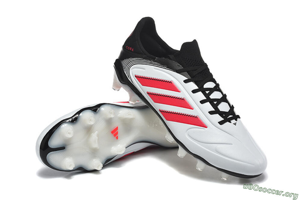 Adidas Copa Pure 2 FG Football Boots - White/Crimson Red/Black 4