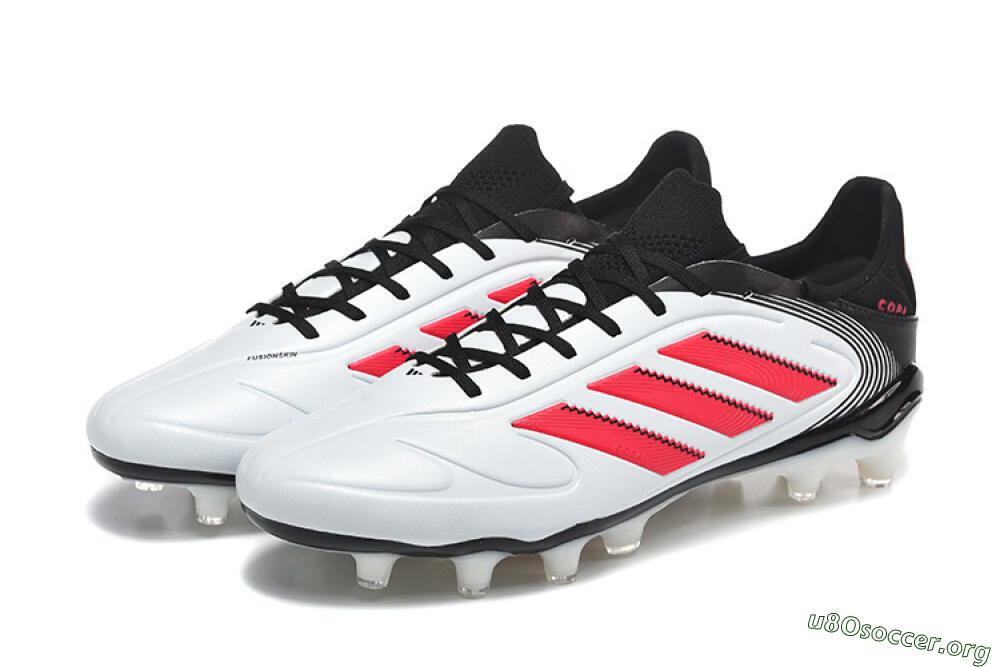 Adidas Copa Pure 2 FG Football Boots - White/Crimson Red/Black 5