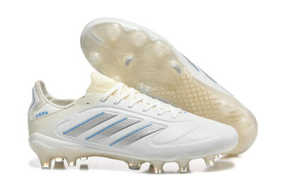 Adidas Copa Pure 2 FG Football Boots - White/Light Gray/Blue
