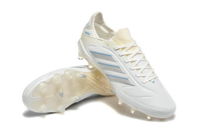 Adidas Copa Pure 2 FG Football Boots - White/Light Gray/Blue