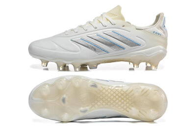 Adidas Copa Pure 2 FG Football Boots - White/Light Gray/Blue