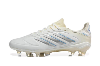 Adidas Copa Pure 2 FG Football Boots - White/Light Gray/Blue