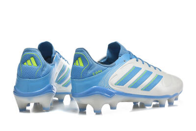 Adidas Copa Pure 2 FG Football Boots - White/Sky Blue/Neon Green