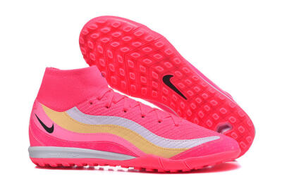 Nike Air Zoom Mercurial Superfly 10 Elite TF Football Shoes - Pink/Electric Pink/Lemon Yellow