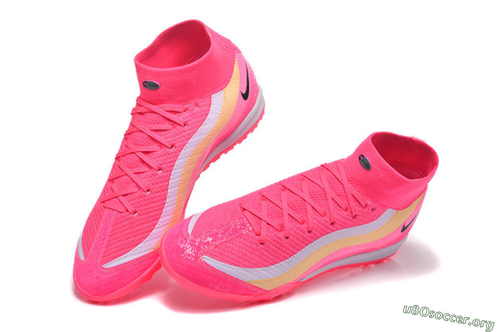 Nike Air Zoom Mercurial Superfly 10 Elite TF Football Shoes - Pink/Electric Pink/Lemon Yellow 6