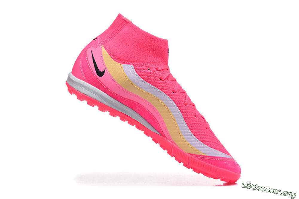 Nike Air Zoom Mercurial Superfly 10 Elite TF Football Shoes - Pink/Electric Pink/Lemon Yellow 7