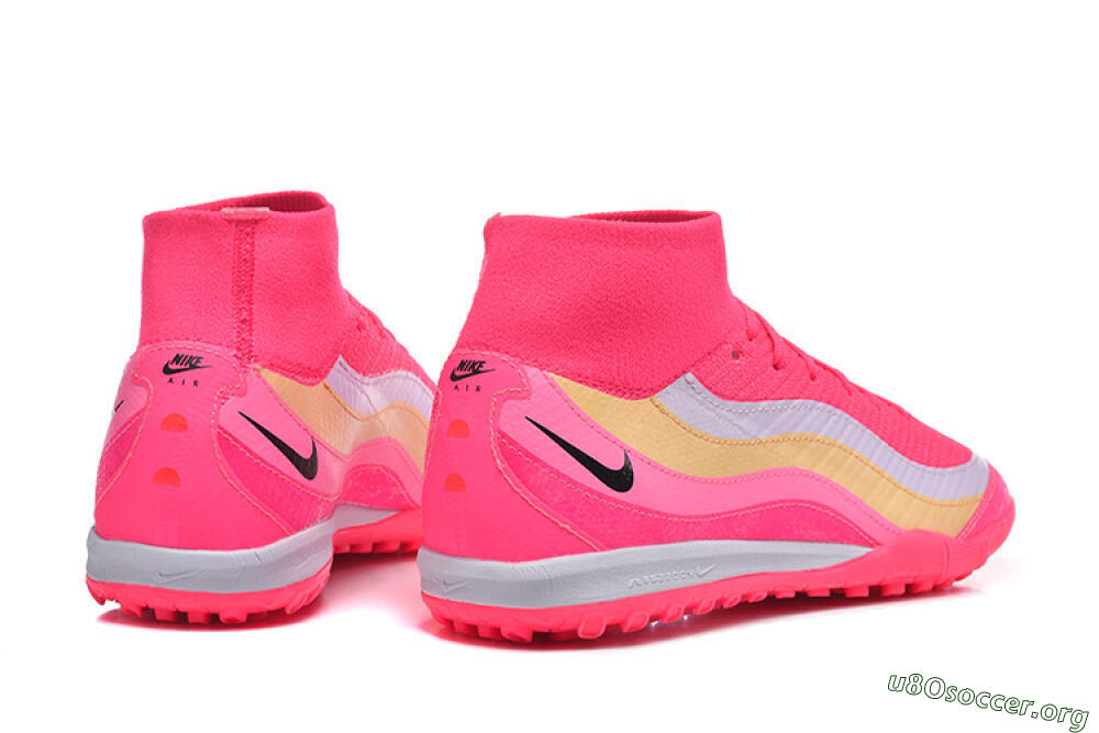 Nike Air Zoom Mercurial Superfly 10 Elite TF Football Shoes - Pink/Electric Pink/Lemon Yellow 9
