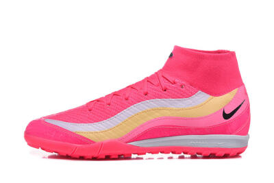 Nike Air Zoom Mercurial Superfly 10 Elite TF Football Shoes - Pink/Electric Pink/Lemon Yellow