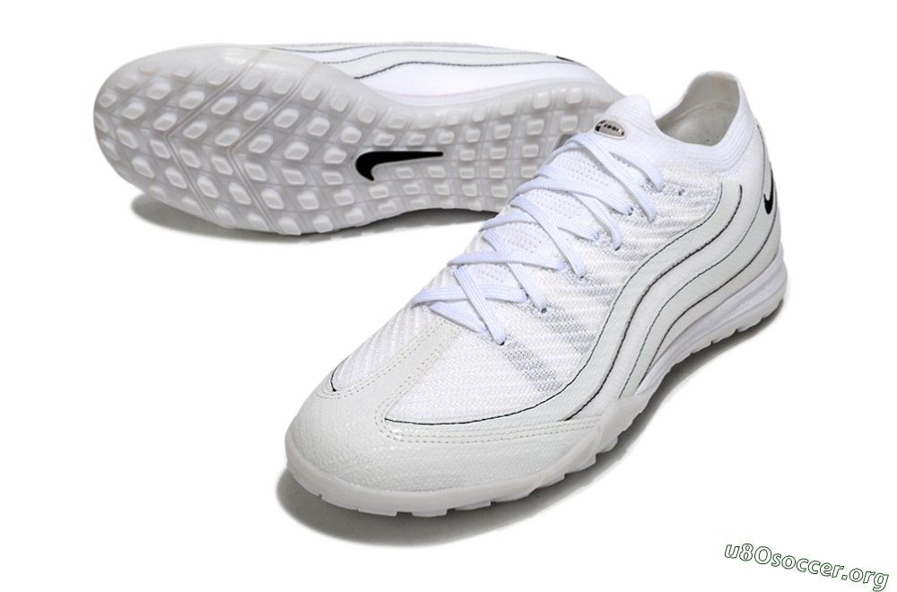 Nike Air Zoom Mercurial Vapor 16 Elite TF Football Shoes - White/Clean White/Black Accents 0