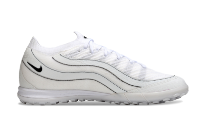 Nike Air Zoom Mercurial Vapor 16 Elite TF Football Shoes - White/Clean White/Black Accents