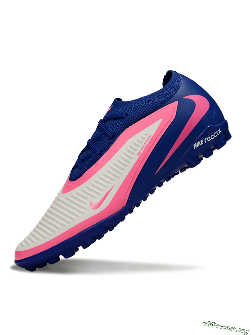 Nike Phantom 6 Low Elite TF Football Shoes - Blue/Vibrant Pink/Light Grey 5