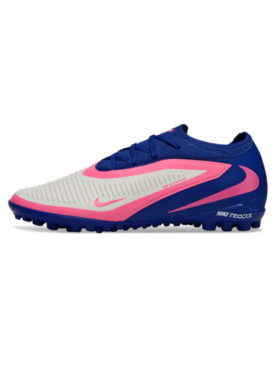 Nike Phantom 6 Low Elite TF Football Shoes - Blue/Vibrant Pink/Light Grey