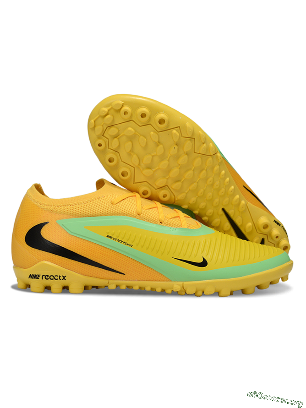 Nike Phantom 6 Low Elite TF Football Shoes - Yellow/Vibrant Citrus/Soft Mint 2