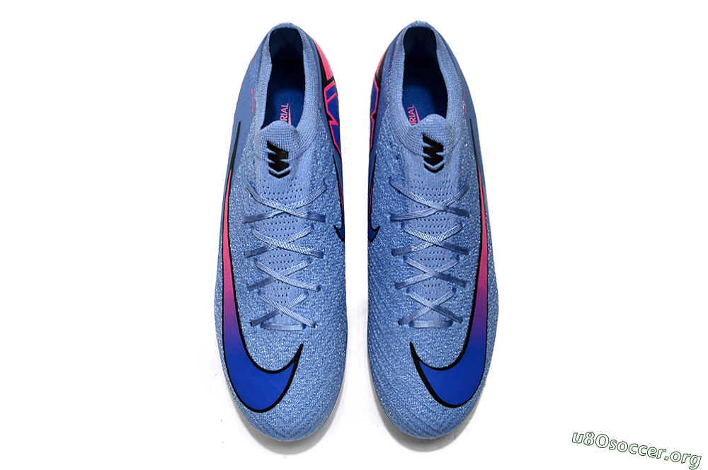 Nike Air Zoom Mercurial Vapor 16 Elite FG Football Boots - Blue/Electric Blue/Neon Pink 4