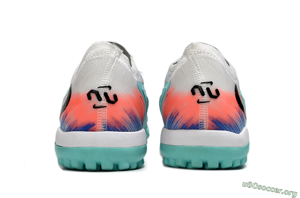 Nike Phantom 6 Low Elite TF Football Shoes - Aqua/Bright Aqua/Coral Pink 5