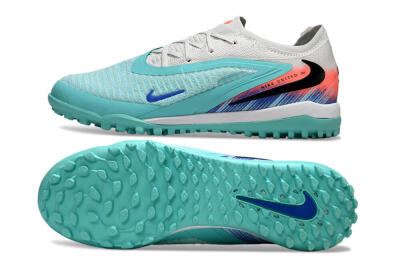 Nike Phantom 6 Low Elite TF Football Shoes - Aqua/Bright Aqua/Coral Pink