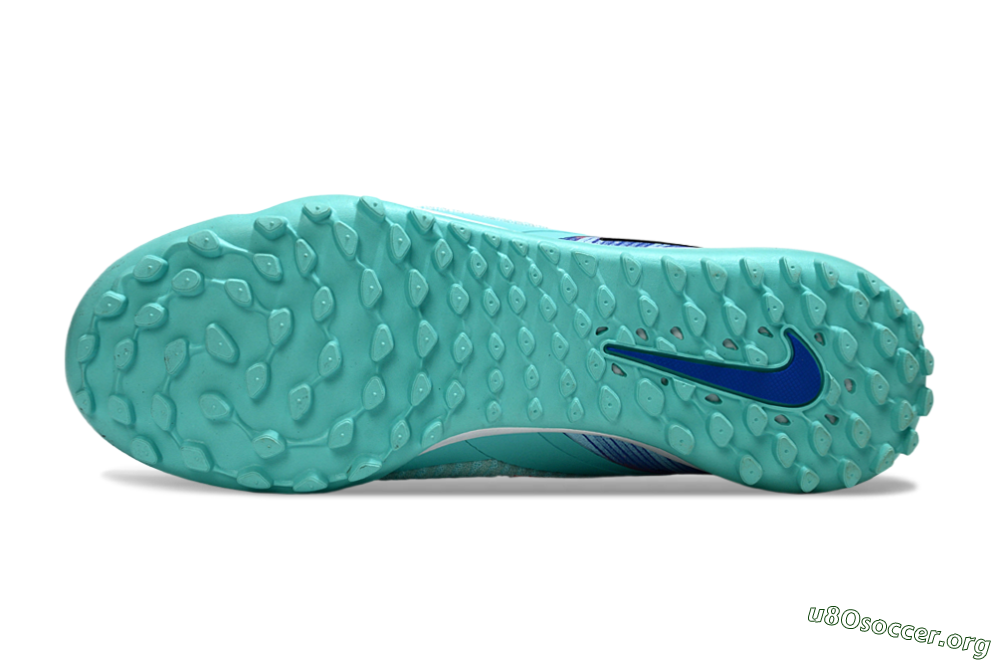 Nike Phantom 6 Low Elite TF Football Shoes - Aqua/Bright Aqua/Coral Pink 6