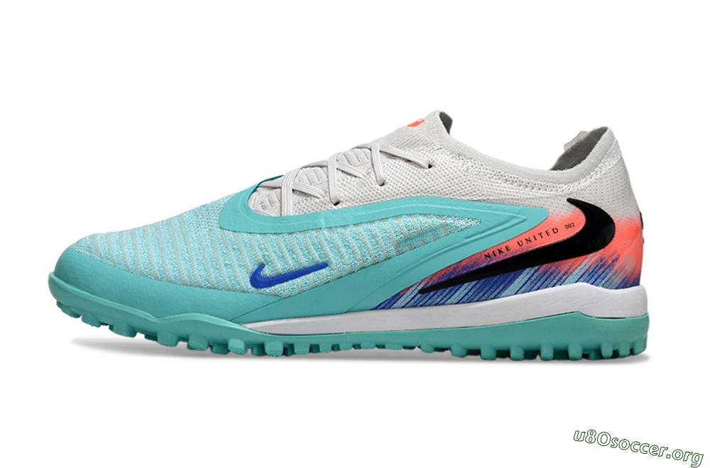 Nike Phantom 6 Low Elite TF Football Shoes - Aqua/Bright Aqua/Coral Pink 3