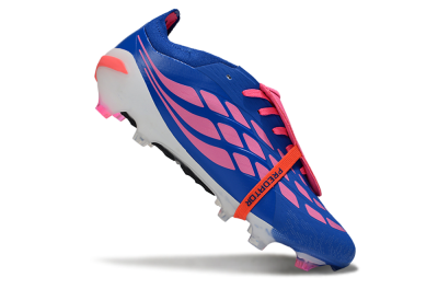 Adidas Predator 26 Elite Fold-Over Tongue FG Football Boots - Blue/Electric Pink/Cerulean