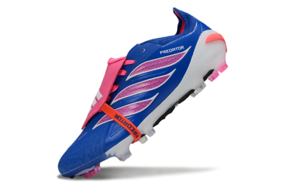 Adidas Predator 26 Elite Fold-Over Tongue FG Football Boots - Blue/Electric Pink/Cerulean