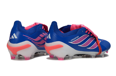 Adidas Predator 26 Elite Fold-Over Tongue FG Football Boots - Blue/Electric Pink/Cerulean