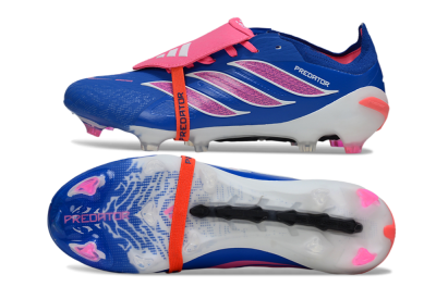 Adidas Predator 26 Elite Fold-Over Tongue FG Football Boots - Blue/Electric Pink/Cerulean