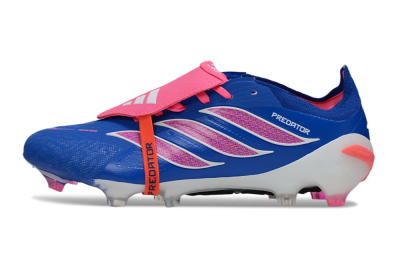 Adidas Predator 26 Elite Fold-Over Tongue FG Football Boots - Blue/Electric Pink/Cerulean