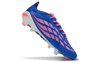 Adidas Predator 26 Elite FG Football Boots - Blue/Electric Blue/Fuchsia Pink