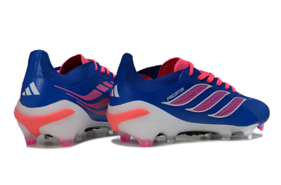 Adidas Predator 26 Elite FG Football Boots - Blue/Electric Blue/Fuchsia Pink