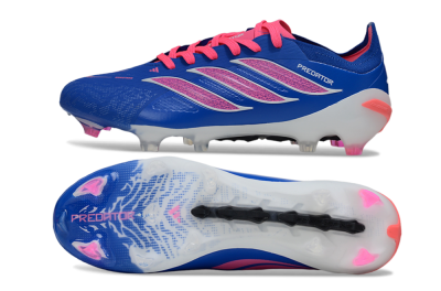 Adidas Predator 26 Elite FG Football Boots - Blue/Electric Blue/Fuchsia Pink