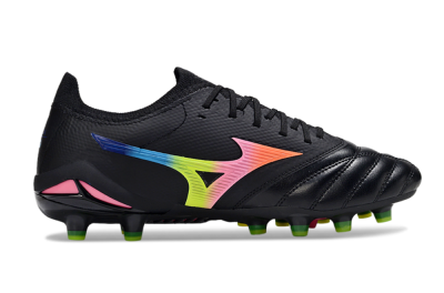 Mizuno Morelia Neo 4 FG Football Boots - Black/Neon Green/Hot Pink