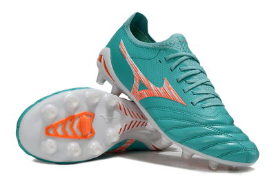 Mizuno Morelia Neo 4 FG Football Boots - Teal/Coral Burst/Sky Blue