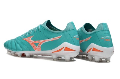 Mizuno Morelia Neo 4 FG Football Boots - Teal/Coral Burst/Sky Blue