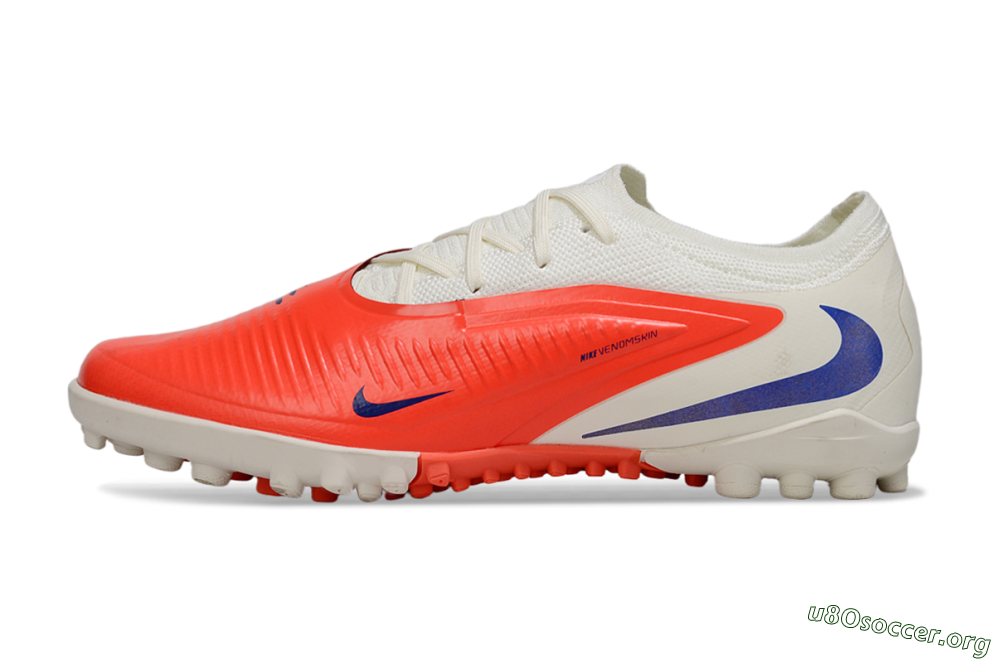 Nike Phantom 6 Low Elite TF Football Shoes - Red/Bright Red/Snow White 3