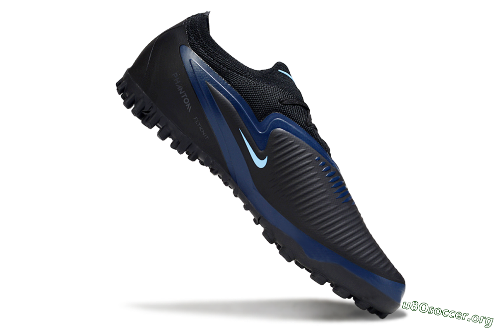 Nike Phantom 6 Low Elite TF Football Shoes - Black/Midnight Blue/Icy Blue 4