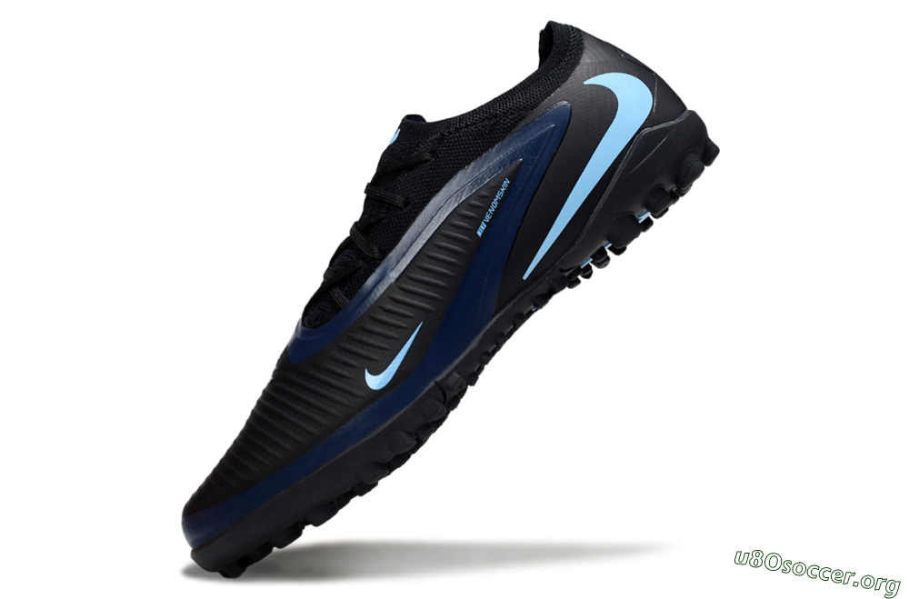Nike Phantom 6 Low Elite TF Football Shoes - Black/Midnight Blue/Icy Blue 5