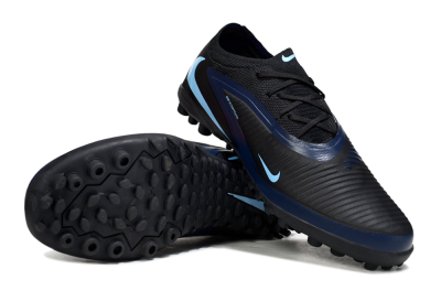 Nike Phantom 6 Low Elite TF Football Shoes - Black/Midnight Blue/Icy Blue