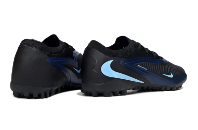 Nike Phantom 6 Low Elite TF Football Shoes - Black/Midnight Blue/Icy Blue