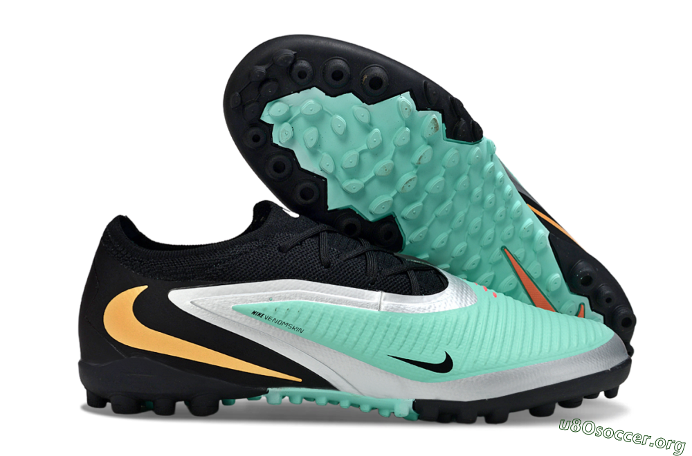Nike Phantom 6 Low Elite TF Football Shoes - Teal/Black/Rose 2