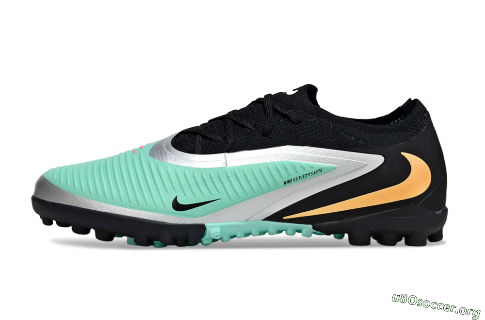 Nike Phantom 6 Low Elite TF Football Shoes - Teal/Black/Rose 3