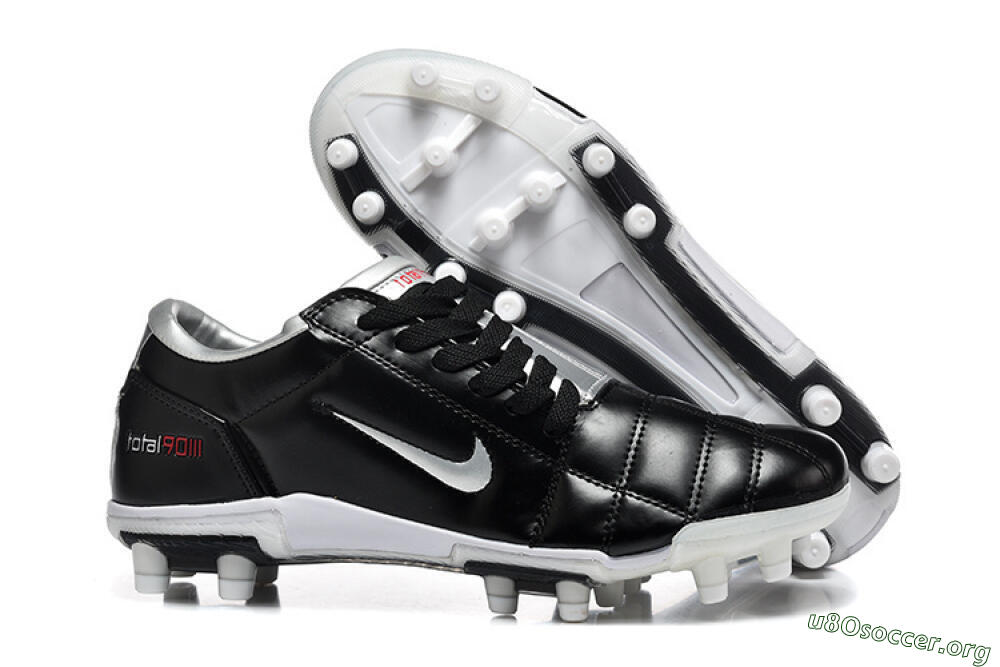 Nike Total 90 III FG Football Boots - Black/Silver/White 2