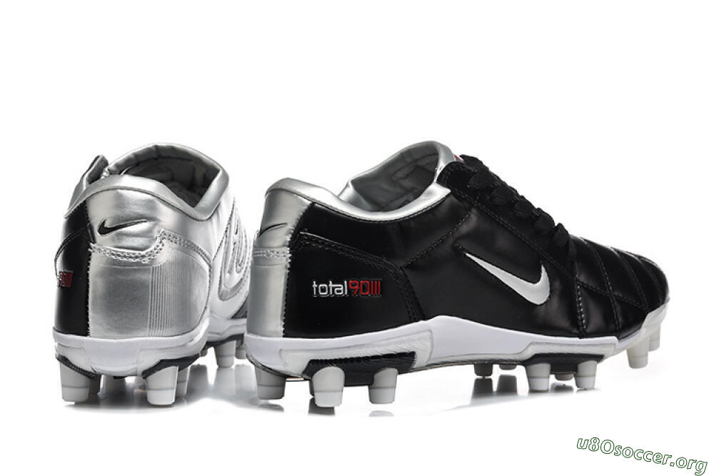 Nike Total 90 III FG Football Boots - Black/Silver/White 8