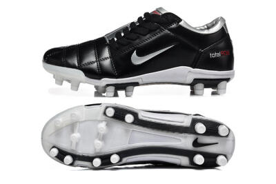 Nike Total 90 III FG Football Boots - Black/Silver/White
