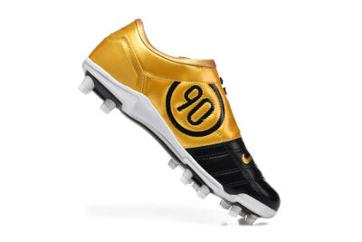 Nike Total 90 III FG Football Boots - Black/Gold Metallic/White