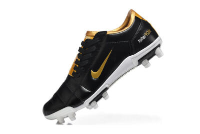 Nike Total 90 III FG Football Boots - Black/Gold Metallic/White