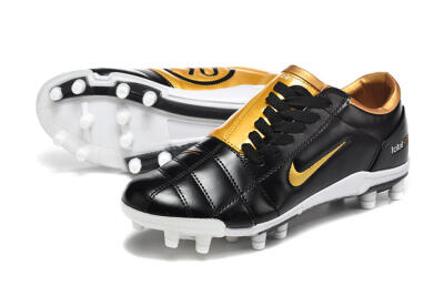 Nike Total 90 III FG Football Boots - Black/Gold Metallic/White